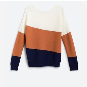 Stitch Fix sweater. Evolution by Cyrus. Tarley color block pullover sweater.
